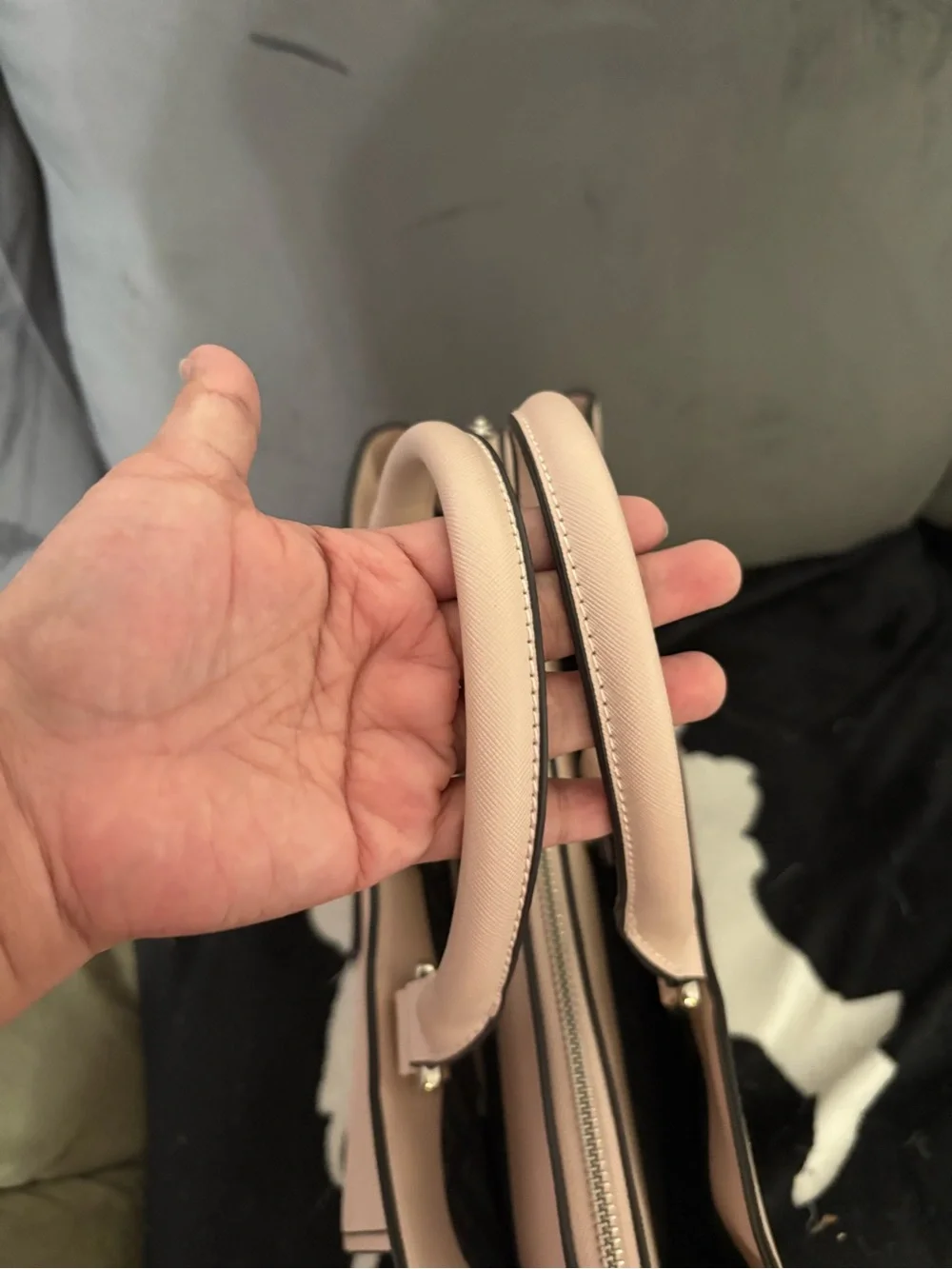Steve Madden Blush Pink Structured Satchel Handbag